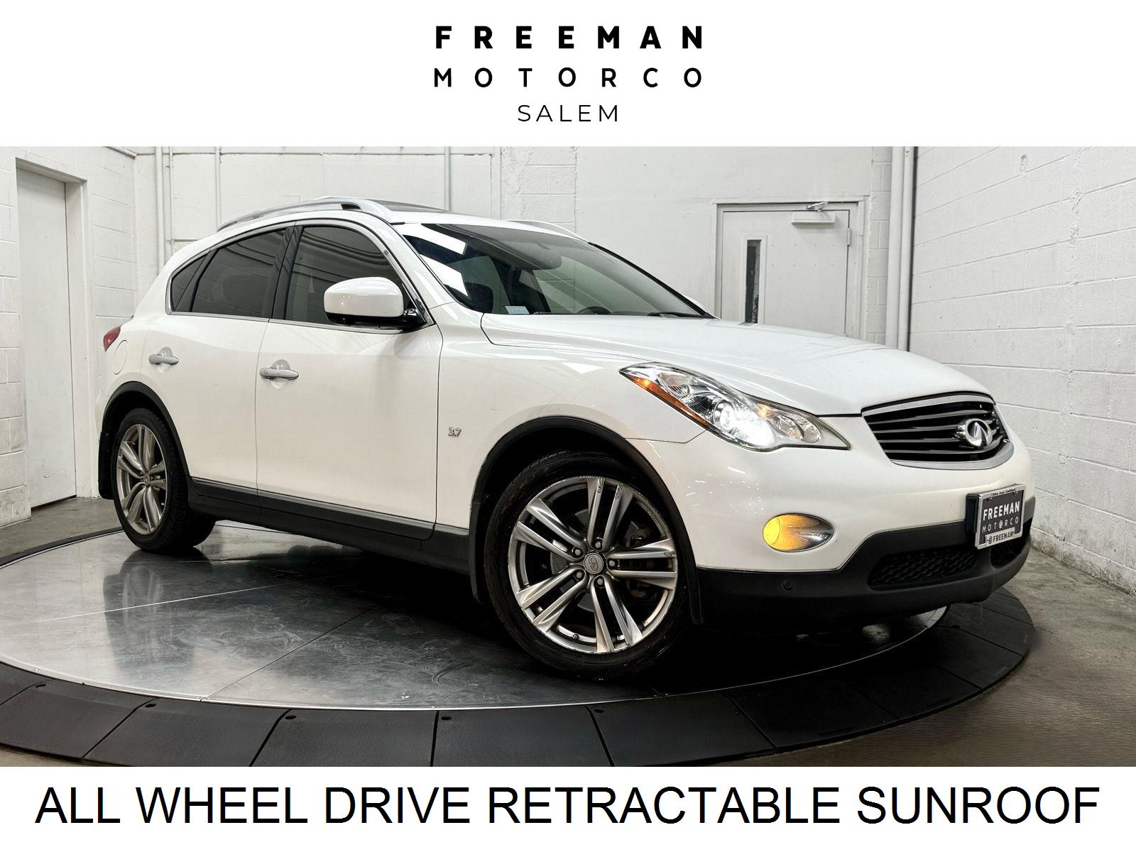 Moonlight White 2015 INFINITI QX50 SUV / Crossover All-Wheel Drive Automatic