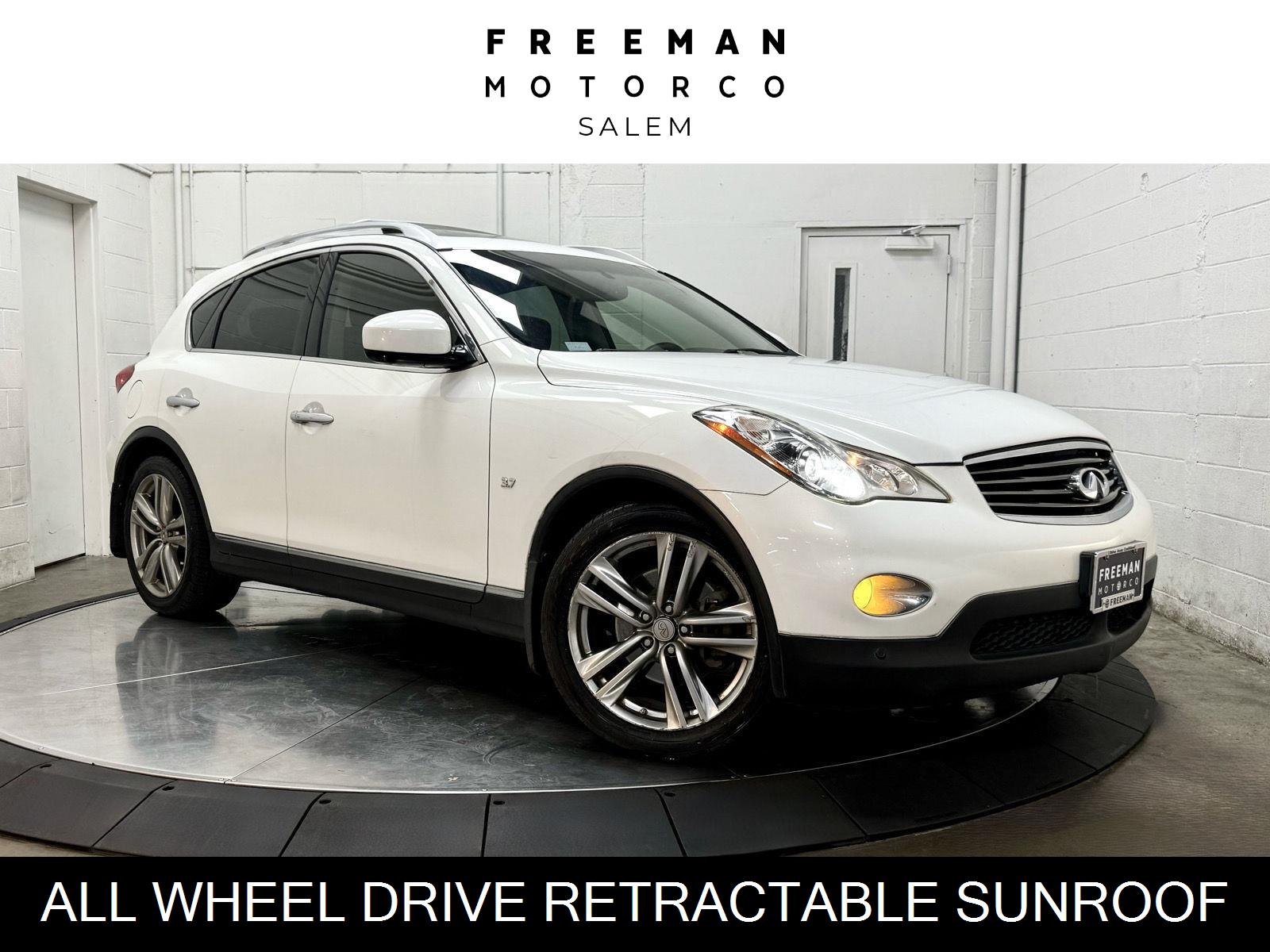 Moonlight White 2015 INFINITI QX50 SUV / Crossover All-Wheel Drive Automatic
