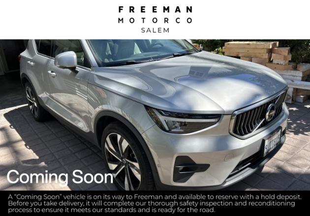 Silver Dawn Metallic 2023 Volvo XC40 SUV / Crossover All-Wheel Drive Automatic