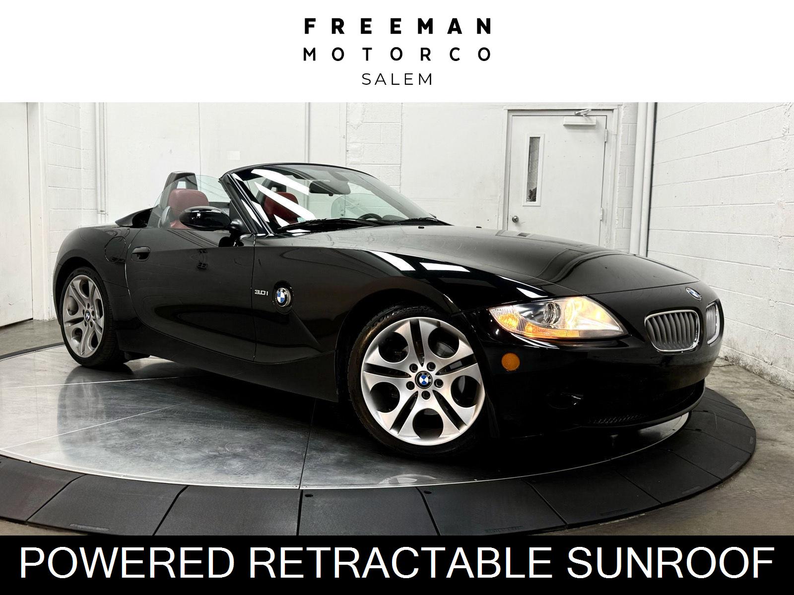 Black 2005 BMW Z4 Convertible Rear-Wheel Drive 6-Speed Manual