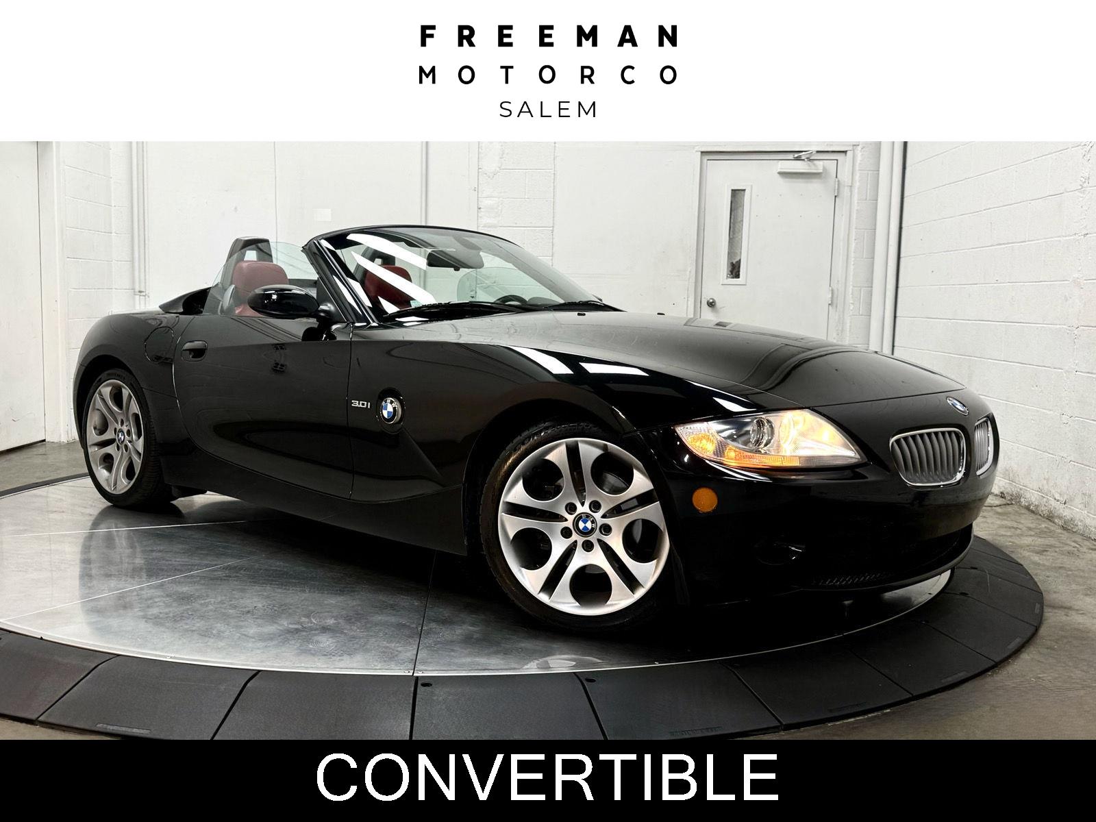 Black 2005 BMW Z4 Convertible Rear-Wheel Drive 6-Speed Manual