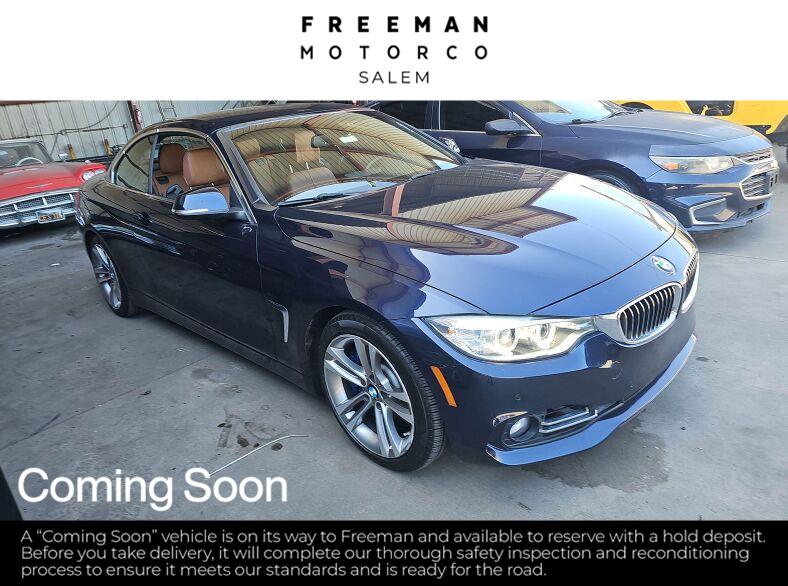 Blue 2015 BMW 4 Series Convertible Rear-Wheel Drive Automatic