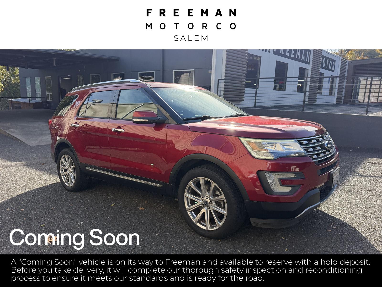 Ruby Red Metallic Tinted Clearcoat 2016 Ford Explorer SUV / Crossover All-Wheel Drive 6-Speed Automatic