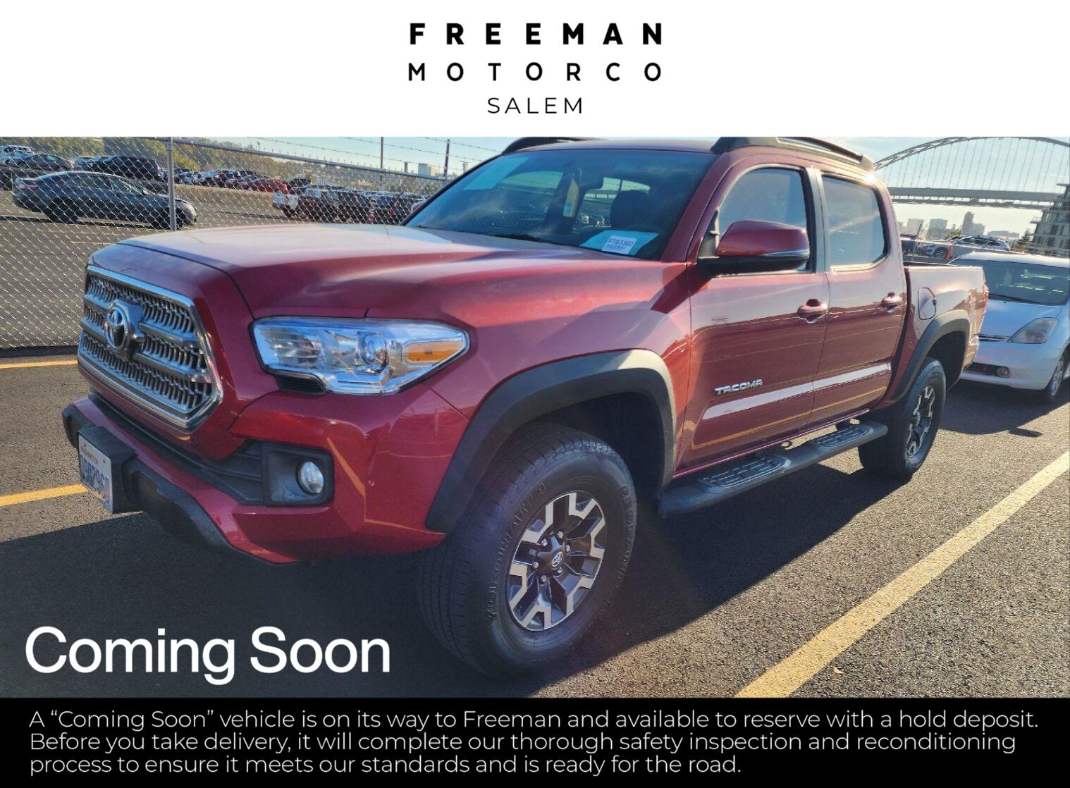 Barcelona Red Metallic 2017 Toyota Tacoma Pickup Truck Four-Wheel Drive Manual