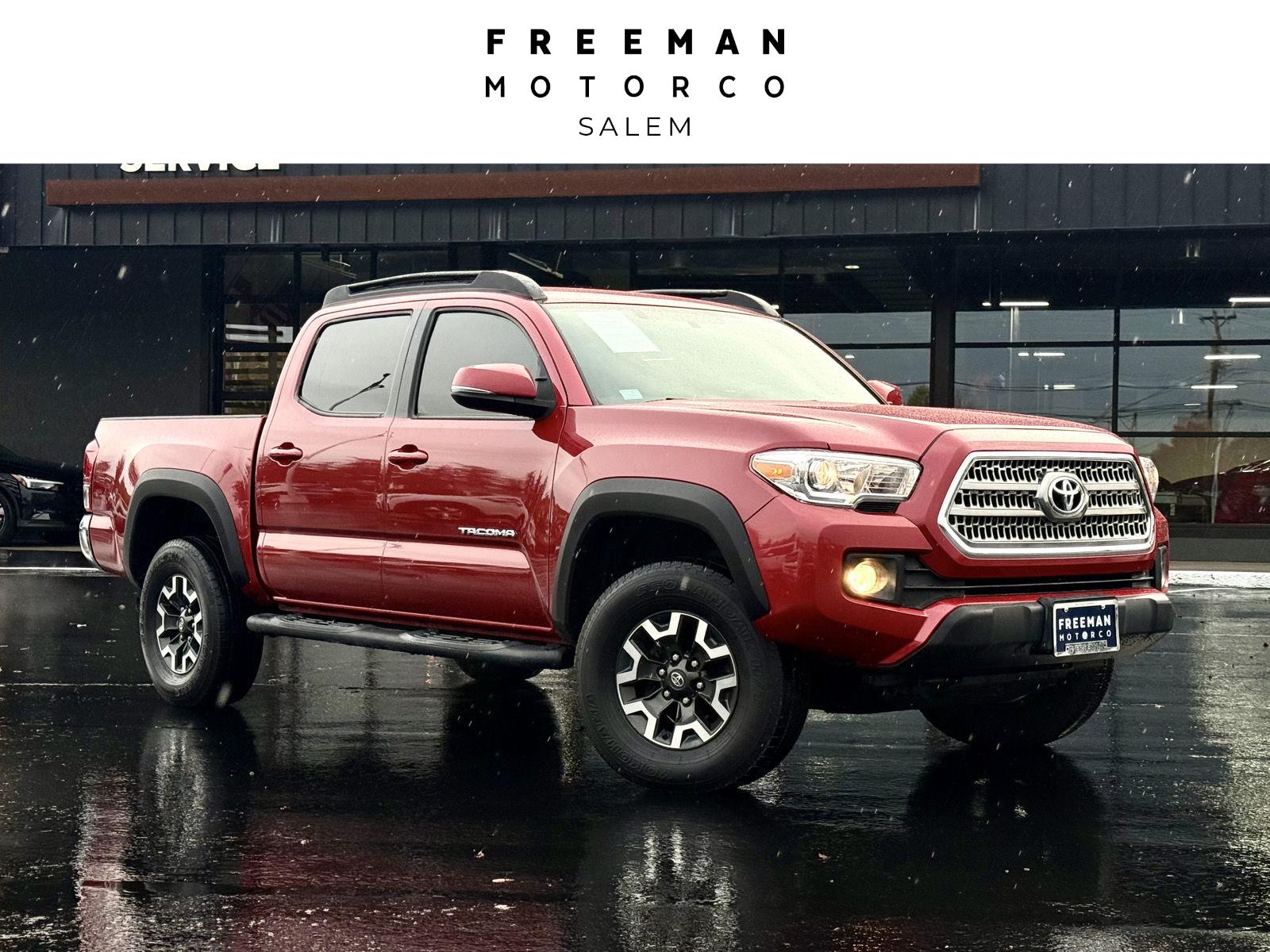 Barcelona Red Metallic 2017 Toyota Tacoma Pickup Truck Four-Wheel Drive Manual