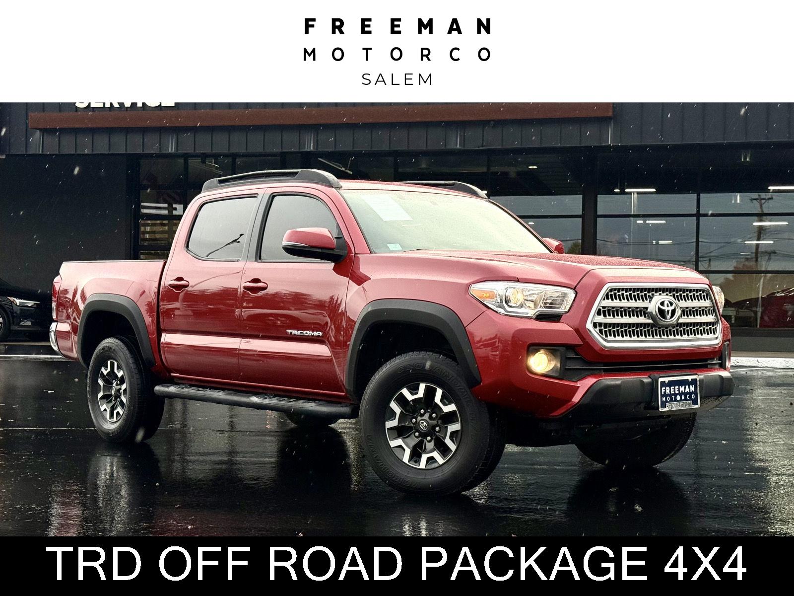 Barcelona Red Metallic 2017 Toyota Tacoma Pickup Truck Four-Wheel Drive Automatic