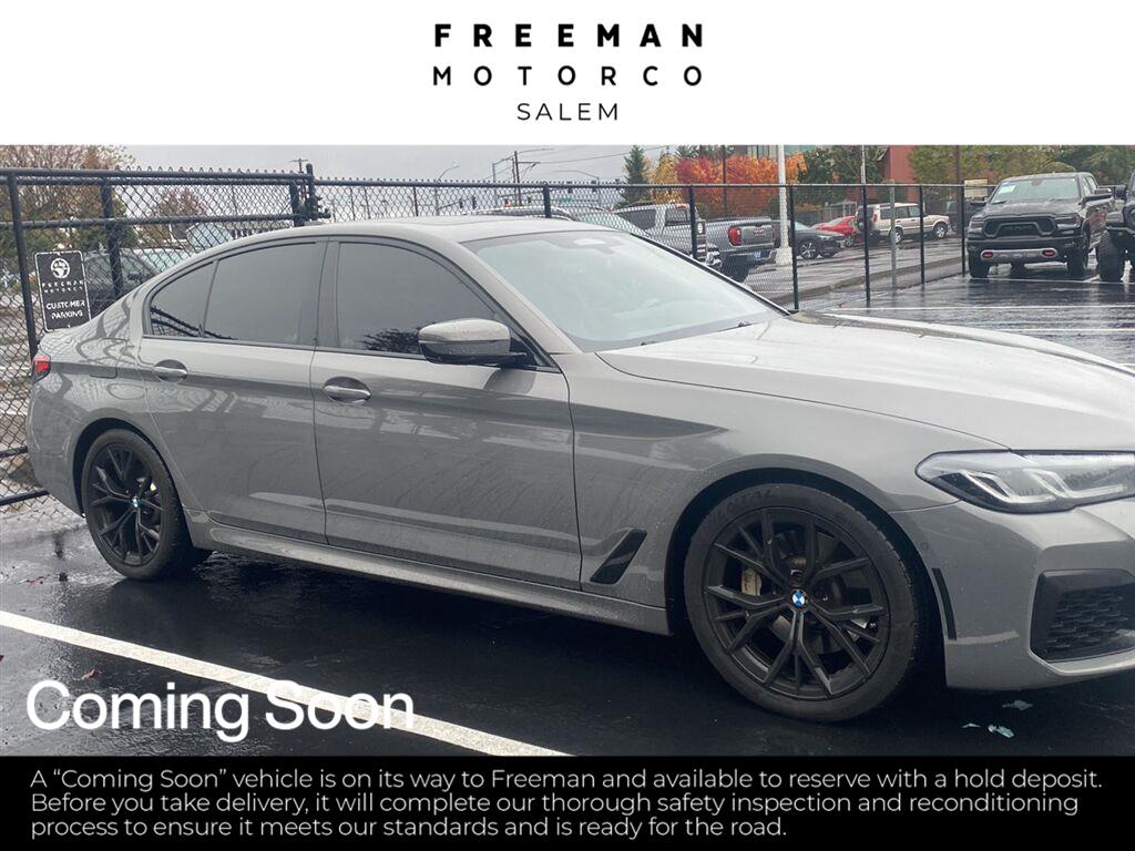 Gray 2021 BMW 5 Series Sedan All-Wheel Drive 8-Speed Automatic