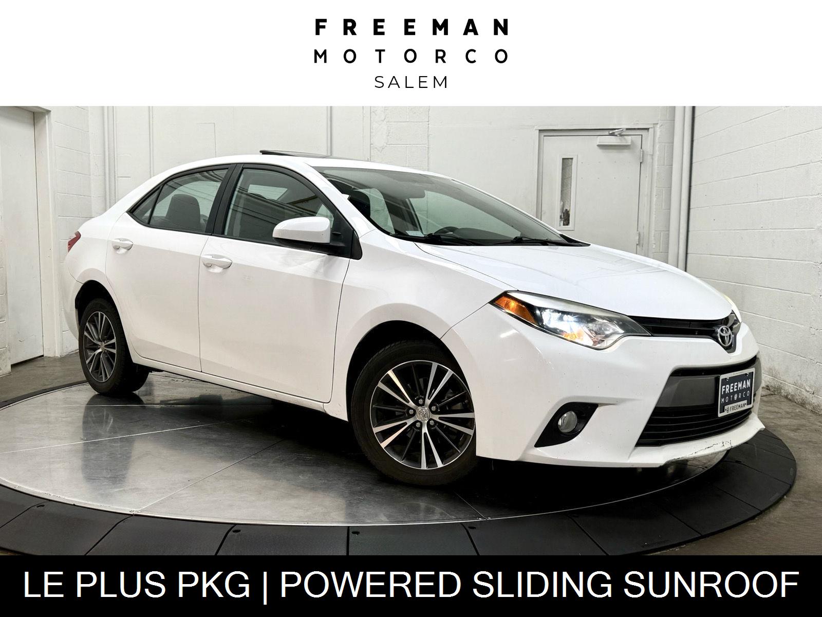 Super White 2016 Toyota Corolla Sedan Front-Wheel Drive Continuously Variable Transmission