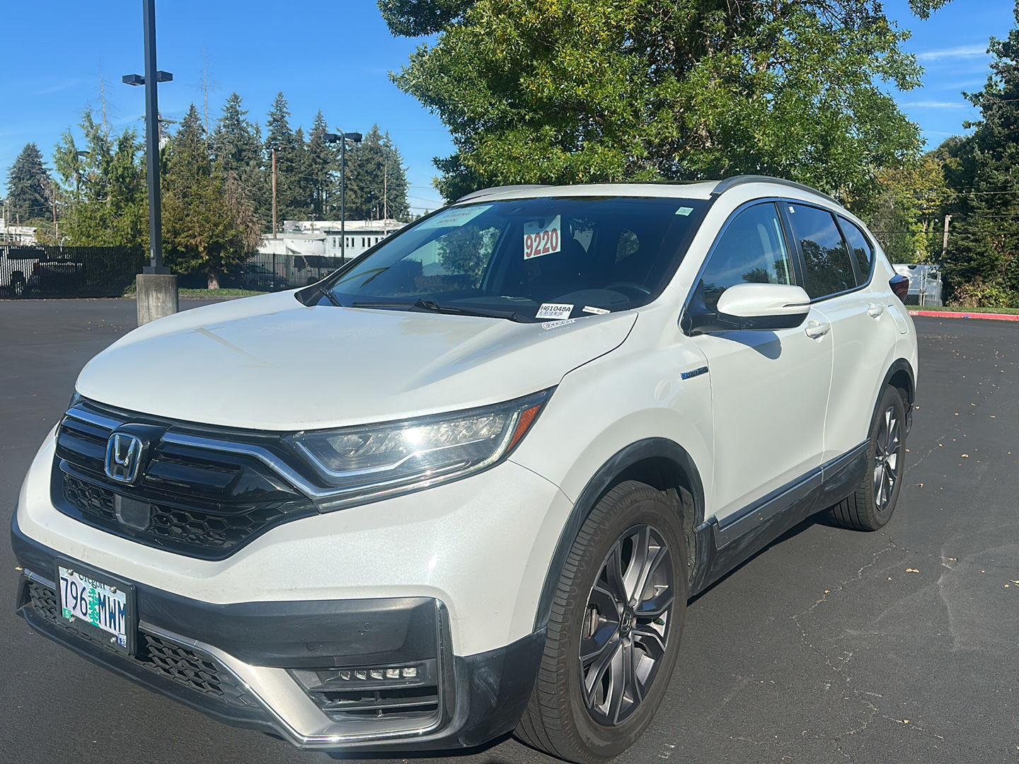 Platinum White Pearl 2021 Honda CR-V Hybrid SUV / Crossover All-Wheel Drive Continuously Variable Transmission