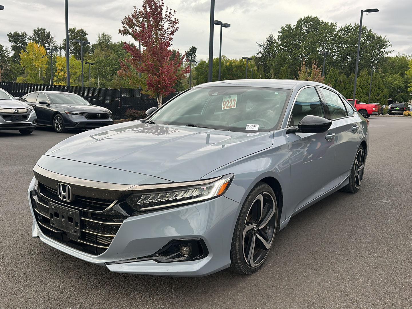 Sonic Gray Pearl 2022 Honda Accord Sedan Front-Wheel Drive Continuously Variable Transmission