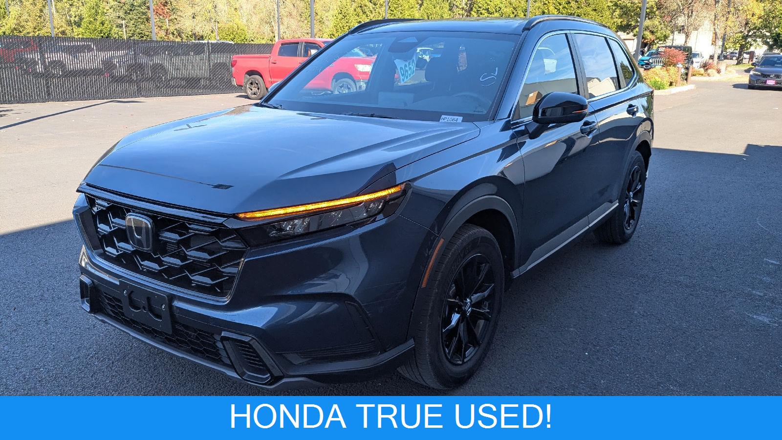 Canyon River Blue Metallic 2024 Honda CR-V Hybrid SUV / Crossover All-Wheel Drive Continuously Variable Transmission
