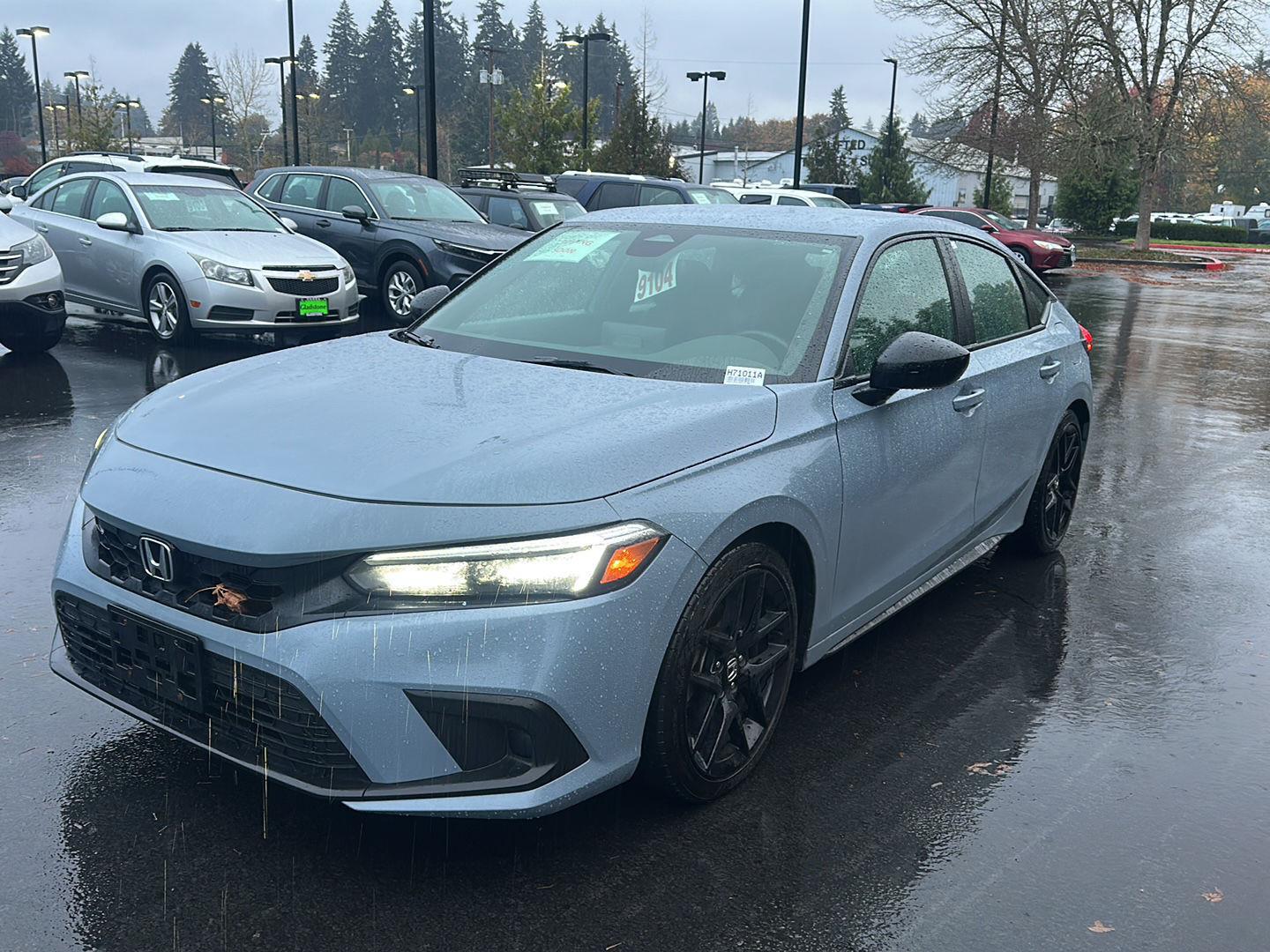 Sonic Gray Pearl 2024 Honda Civic Hatchback Hatchback Front-Wheel Drive Continuously Variable Transmission