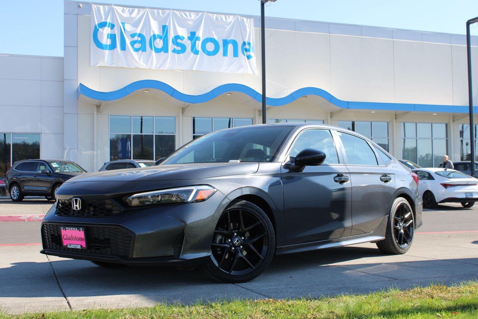 Crystal Black Pearl 2025 Honda Civic Sedan Front-Wheel Drive Continuously Variable Transmission