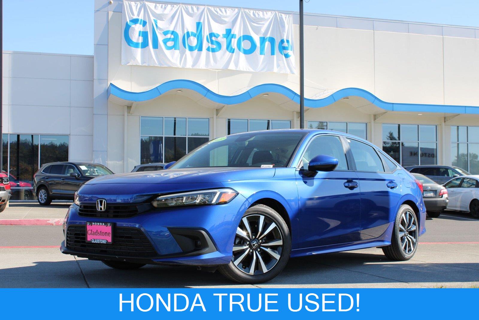 Aegean Blue Metallic 2023 Honda Civic Sedan Front-Wheel Drive Continuously Variable Transmission