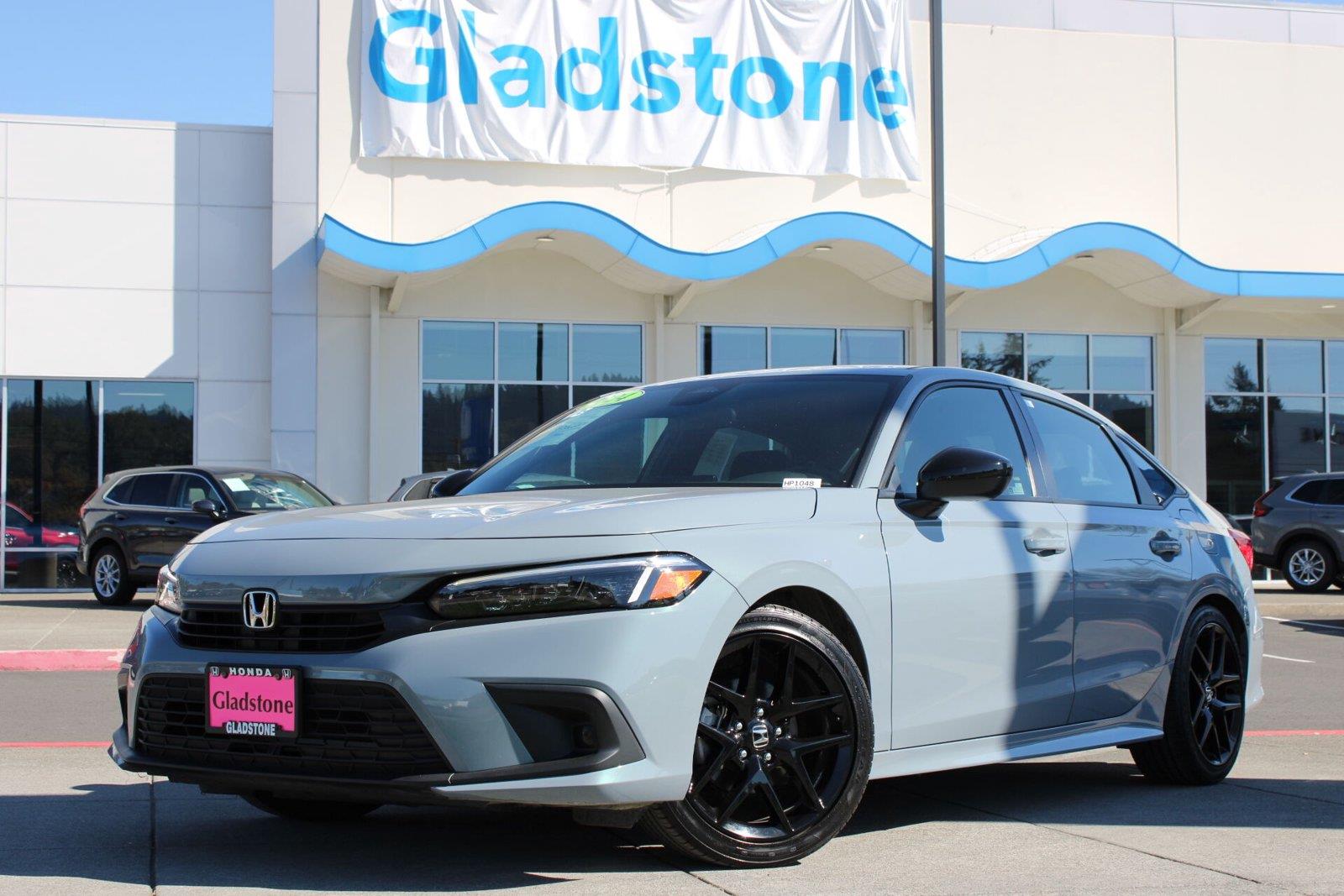 Sonic Gray Pearl 2024 Honda Civic Sedan Front-Wheel Drive Continuously Variable Transmission