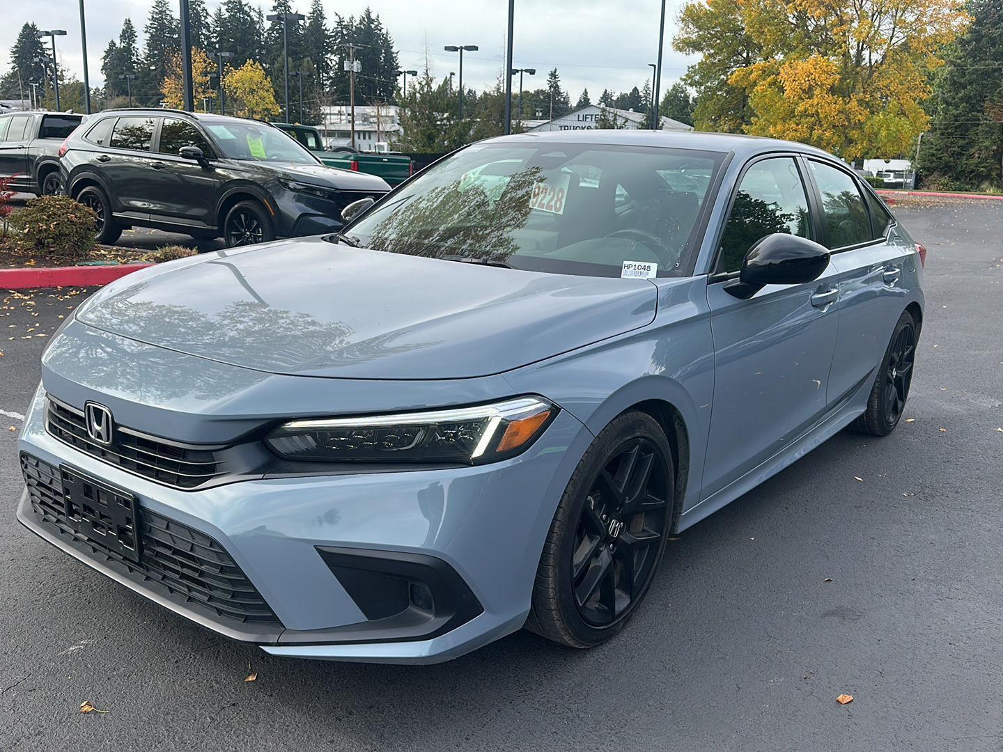 Sonic Gray Pearl 2024 Honda Civic Sedan Front-Wheel Drive Continuously Variable Transmission