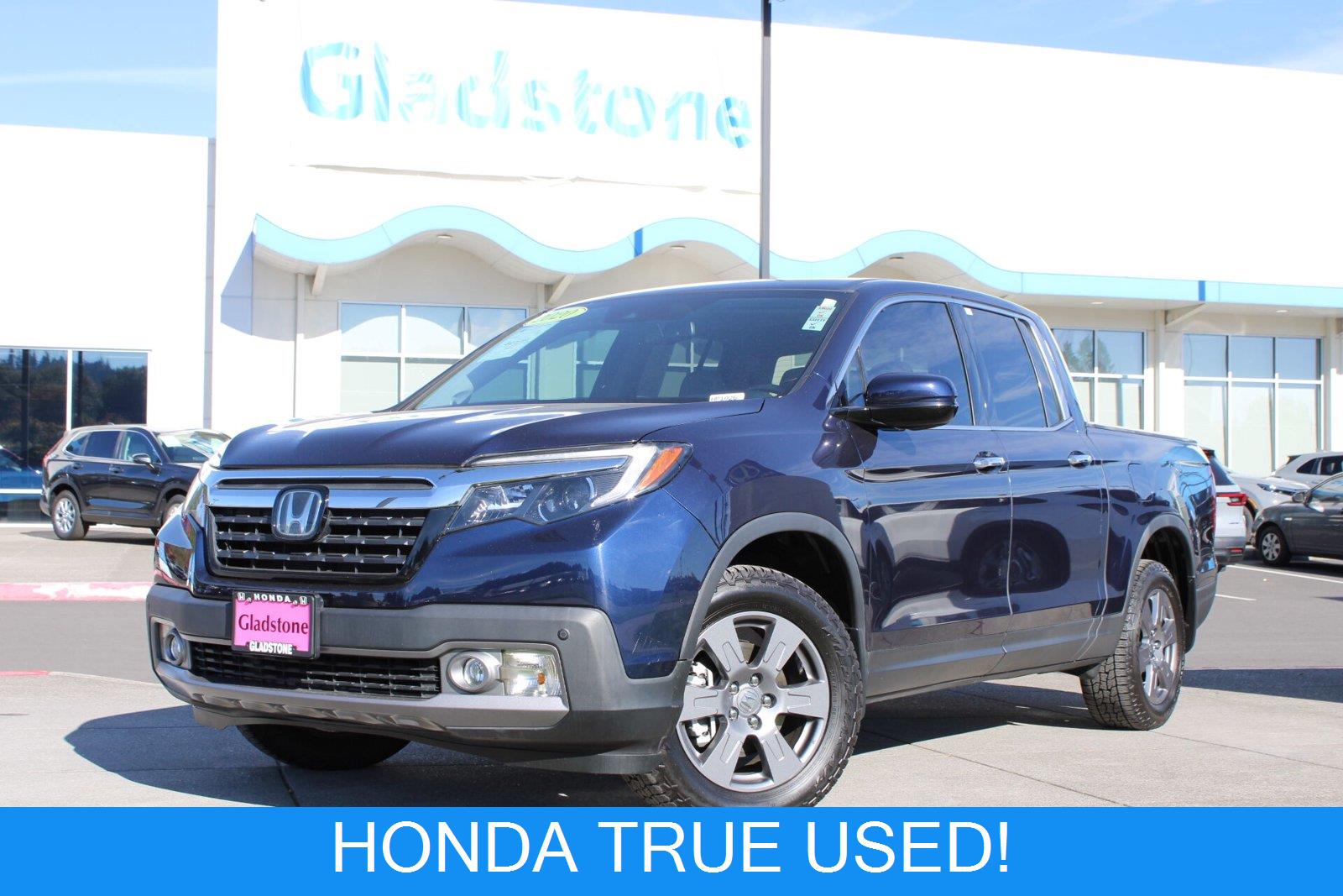 Black (Obsidian Blue Pearl) 2020 Honda Ridgeline Pickup Truck All-Wheel Drive Automatic