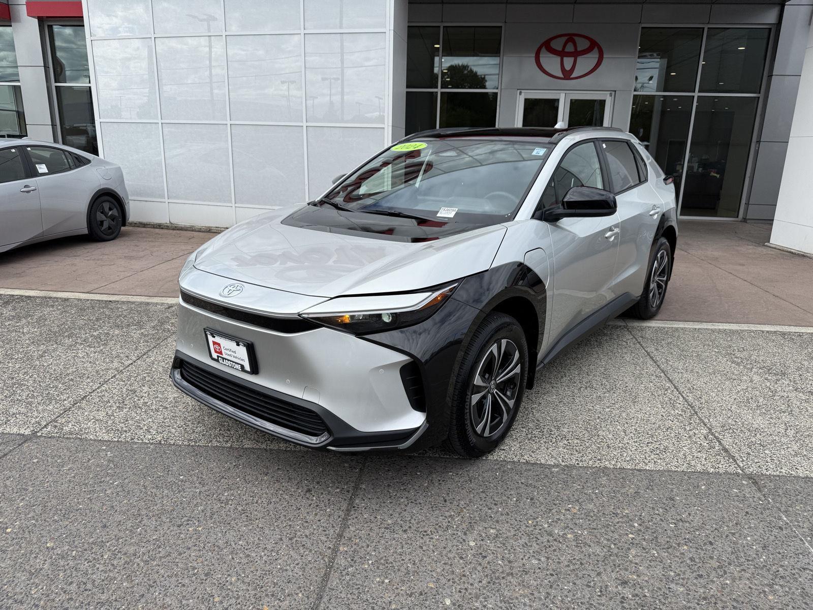 Certified 2024 Toyota bZ4X XLE with VIN JTMABACA8RA073729 for sale in Gladstone, OR