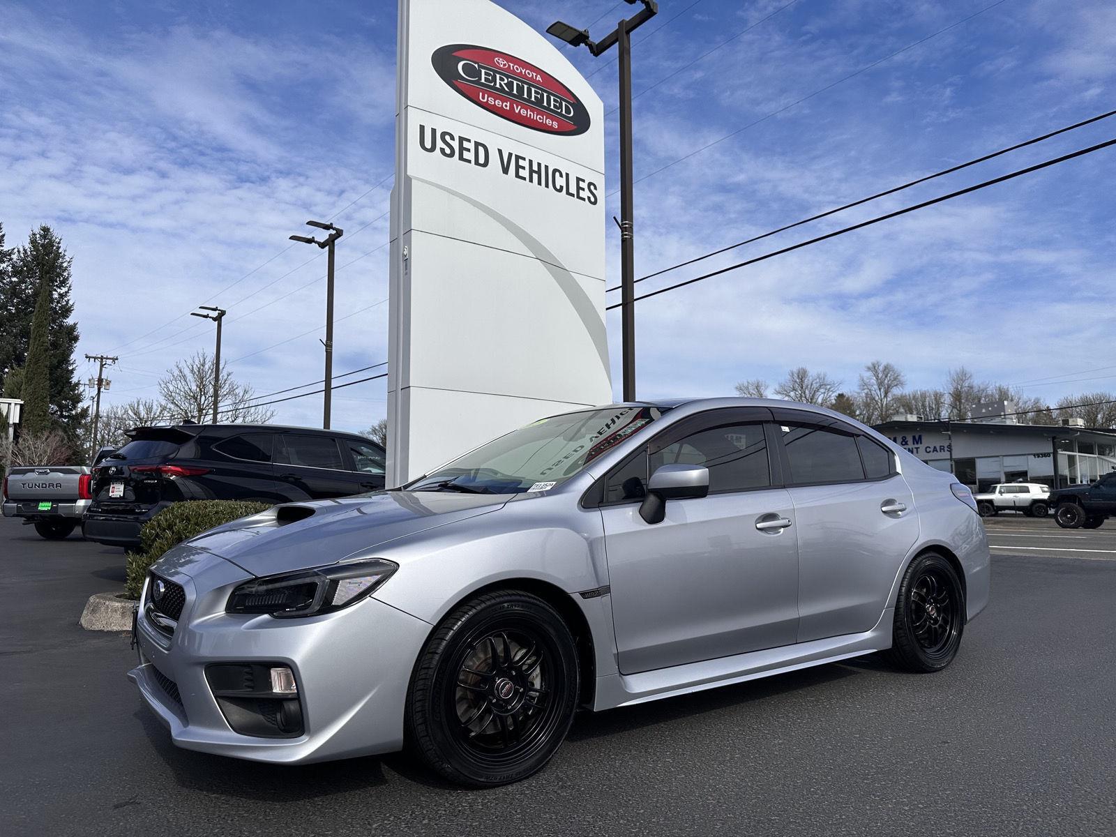 Ice Silver Metallic 2015 Subaru WRX Limited Sedan All-Wheel Drive Manual