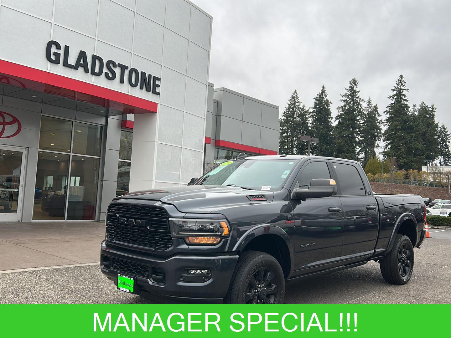 Gray (Maximum Steel Metallic Clearcoat) 2022 RAM 2500 Limited Crew Cab 4WD Pickup Truck Four-Wheel Drive 6-Speed Automatic