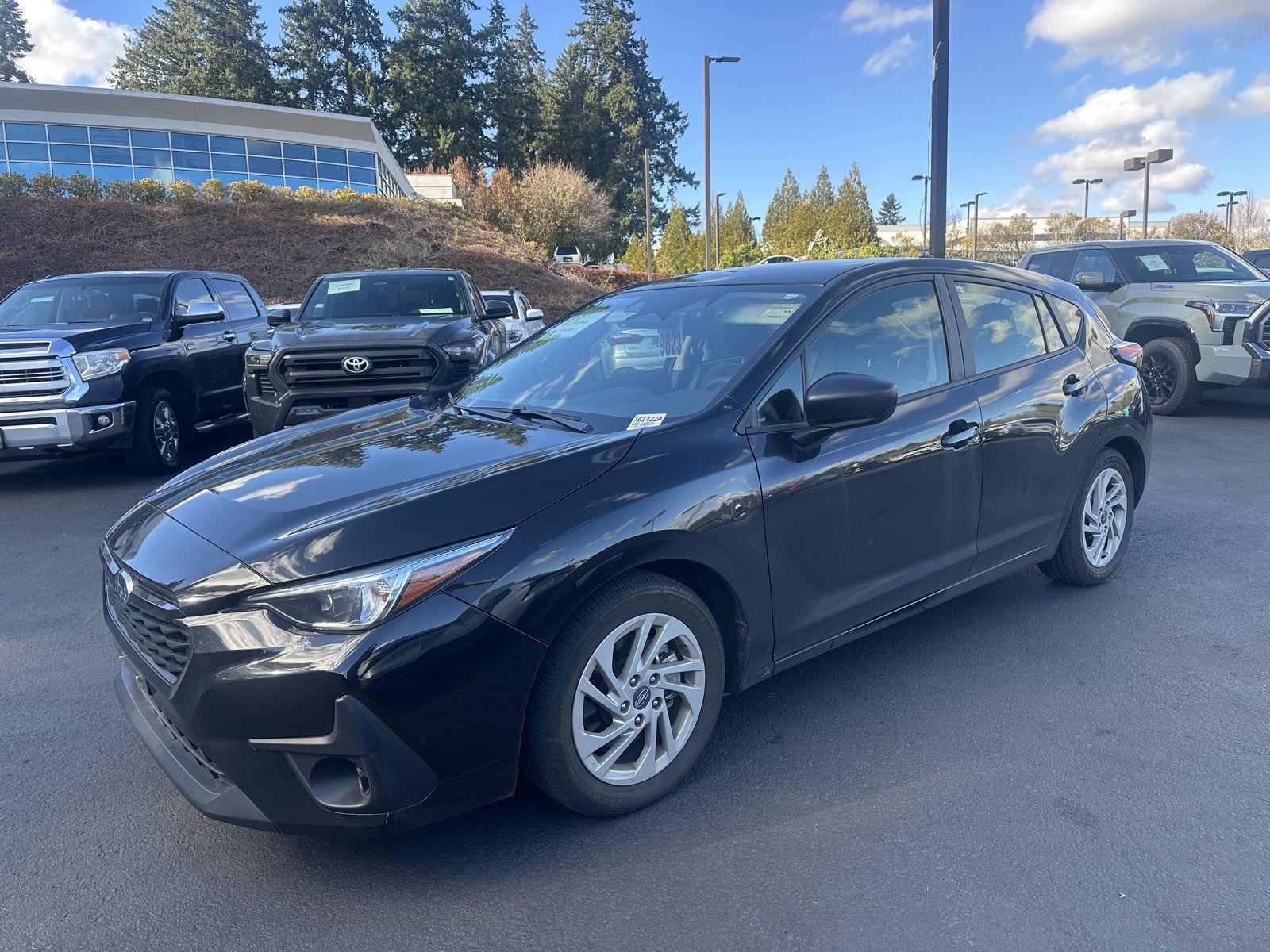 Crystal Black Silica 2024 Subaru Impreza AWD Wagon All-Wheel Drive Continuously Variable Transmission