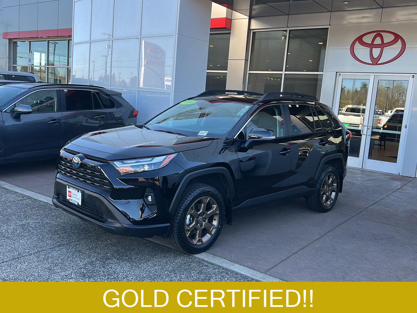 Midnight Black Metallic 2024 Toyota RAV4 Hybrid Woodland Edition AWD SUV / Crossover All-Wheel Drive Continuously Variable Transmission