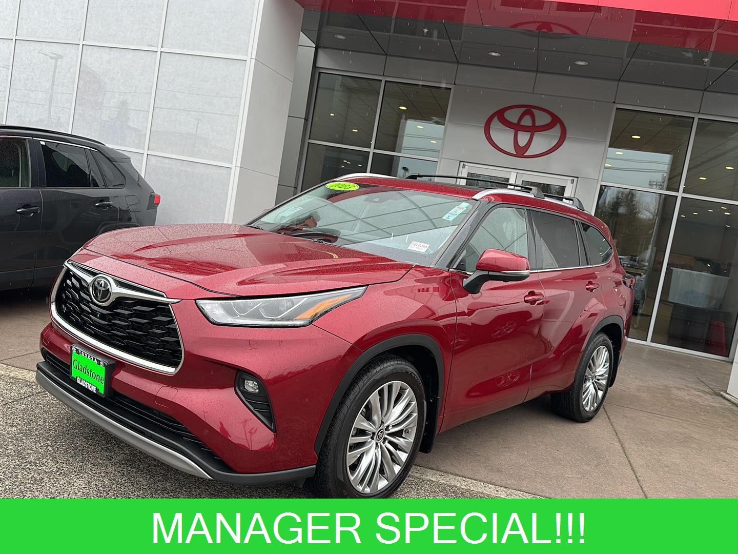 Red (Ruby Flare Pearl) 2023 Toyota Highlander Platinum AWD SUV / Crossover All-Wheel Drive Automatic