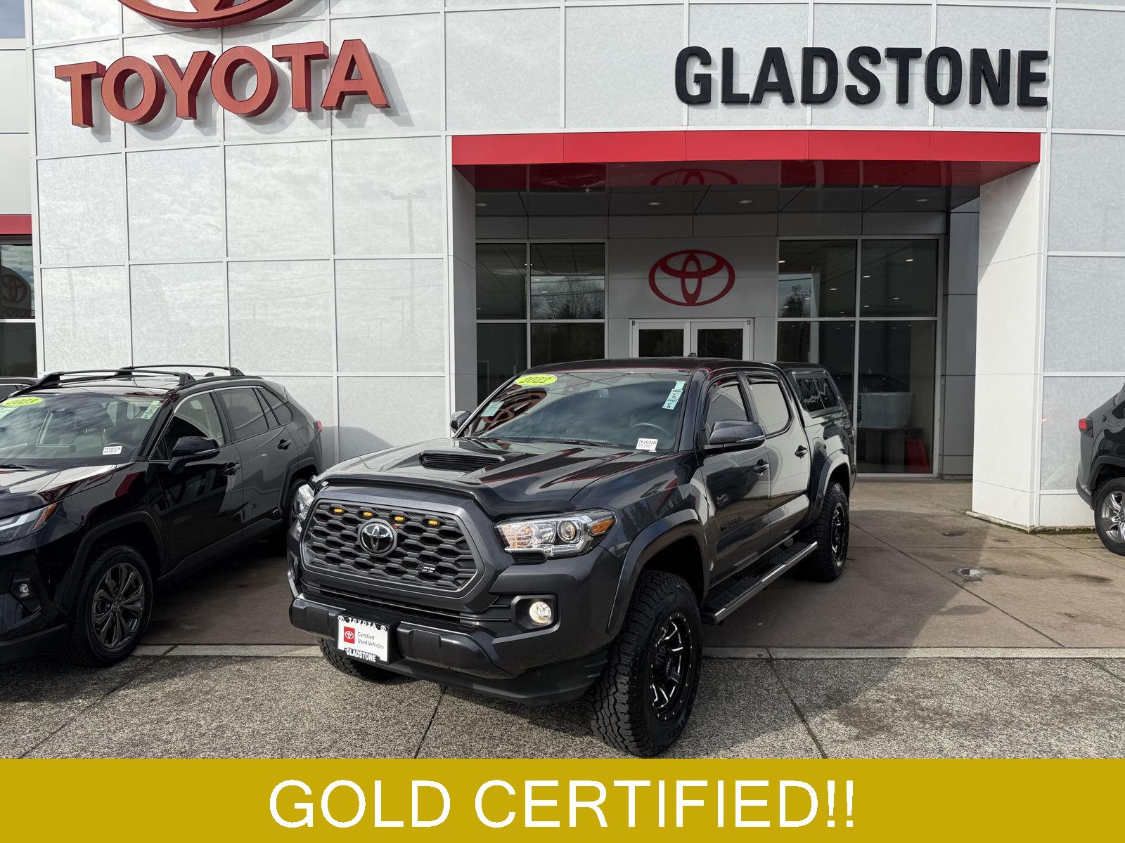 Magnetic Gray Metallic 2022 Toyota Tacoma TRD Sport Double Cab 4WD Pickup Truck Four-Wheel Drive Automatic