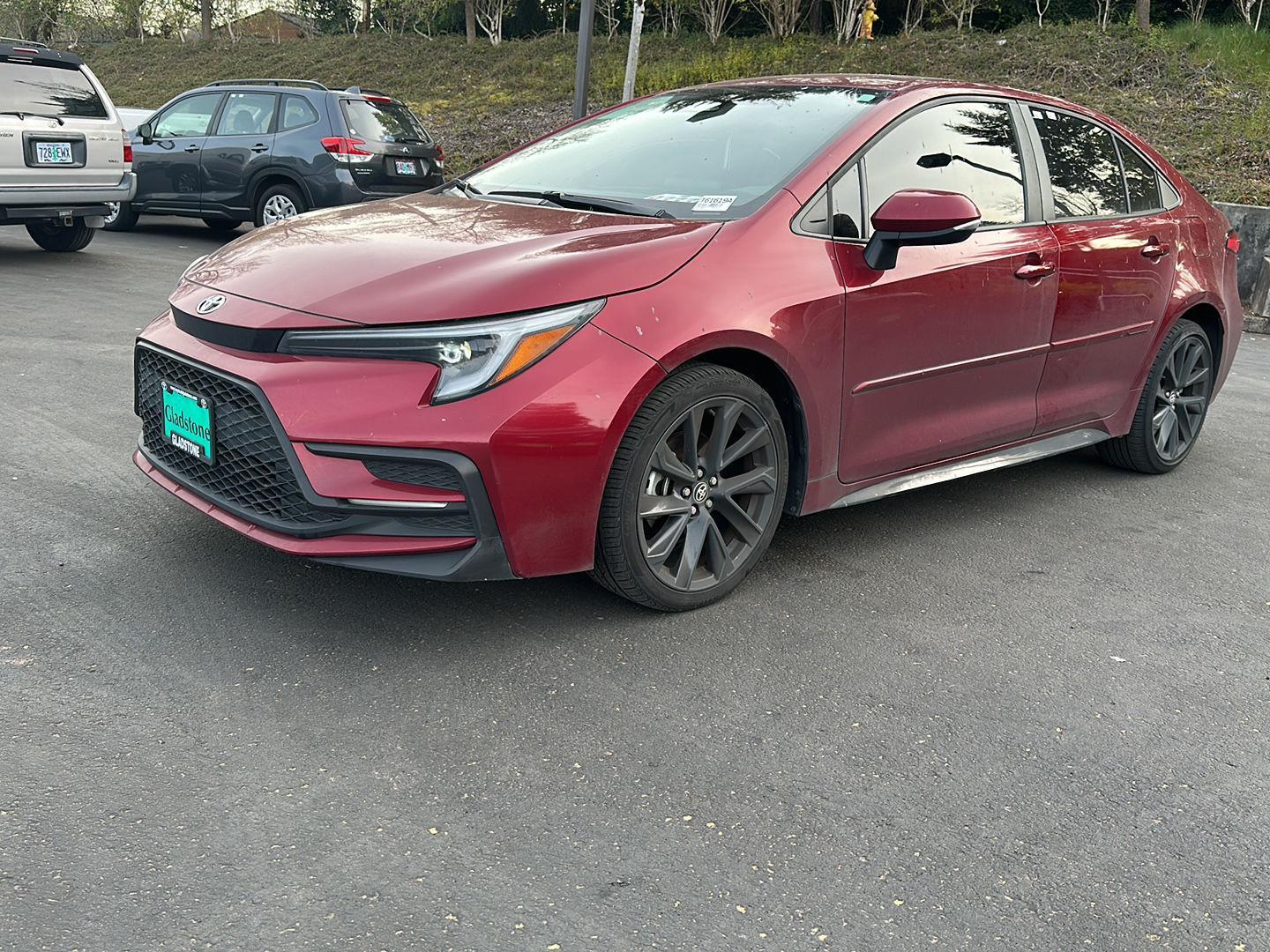 Red (Ruby Flare Pearl) 2023 Toyota Corolla SE FWD Sedan Front-Wheel Drive Continuously Variable Transmission