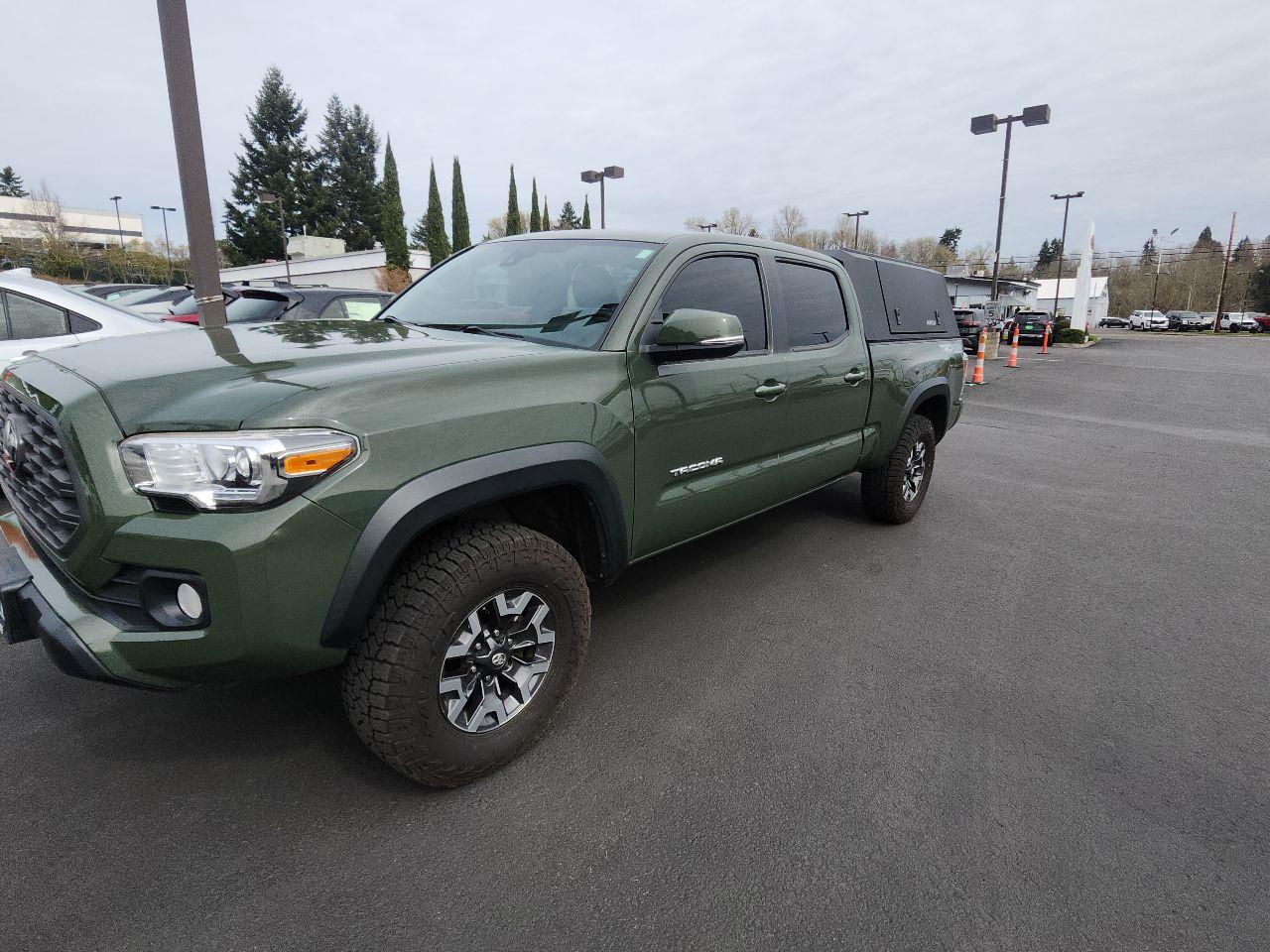 Army Green 2021 Toyota Tacoma TRD Off Road Double Cab LB 4WD Pickup Truck Four-Wheel Drive Automatic