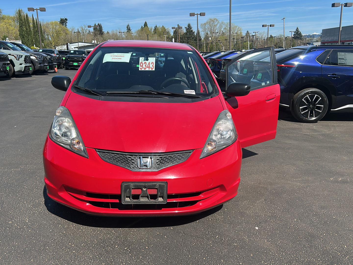 Milano Red 2009 Honda Fit Base Hatchback Front-Wheel Drive Automatic