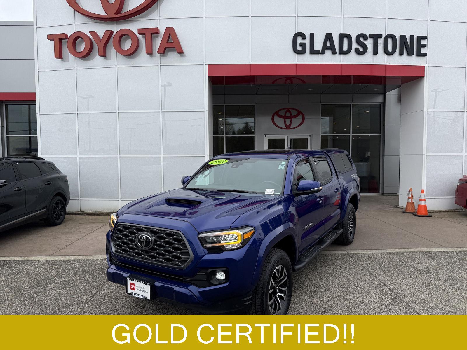 Blue Crush Metallic 2023 Toyota Tacoma TRD Sport Double Cab 4WD Pickup Truck Four-Wheel Drive Automatic