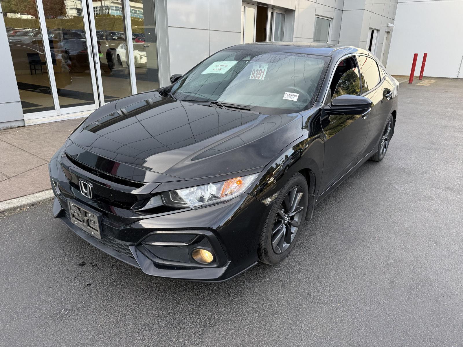 Crystal Black Pearl 2020 Honda Civic Hatchback EX FWD Hatchback Front-Wheel Drive Continuously Variable Transmission