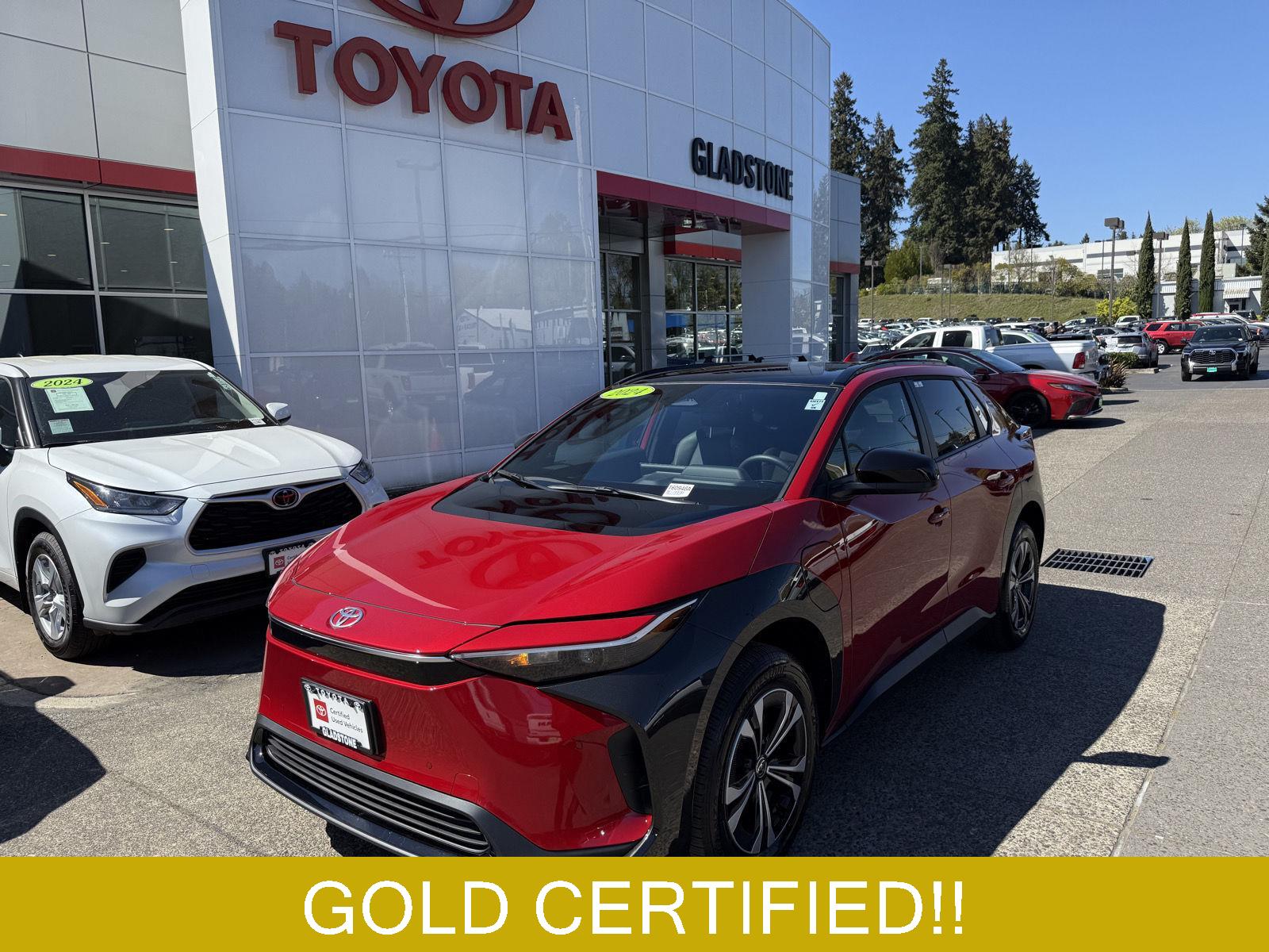 Supersonic Red 2024 Toyota bZ4X XLE AWD SUV / Crossover All-Wheel Drive Automatic