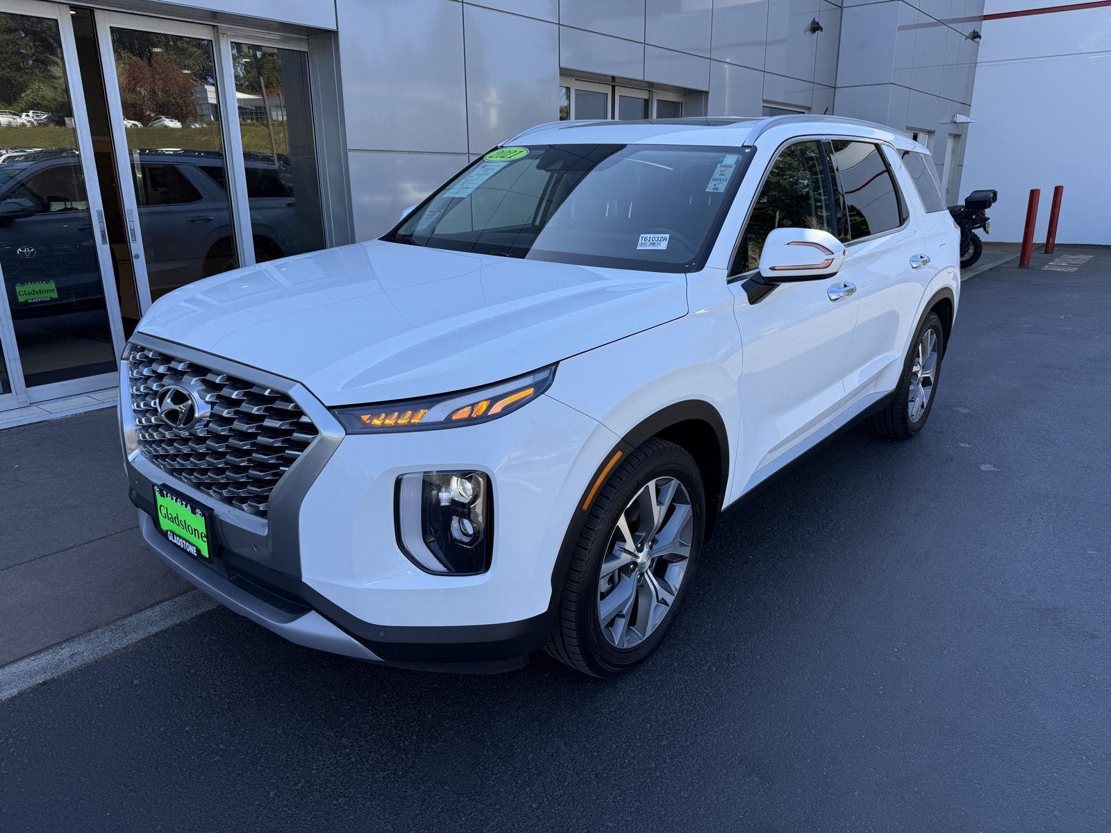 Hyper White 2021 Hyundai Palisade SEL AWD SUV / Crossover All-Wheel Drive Automatic