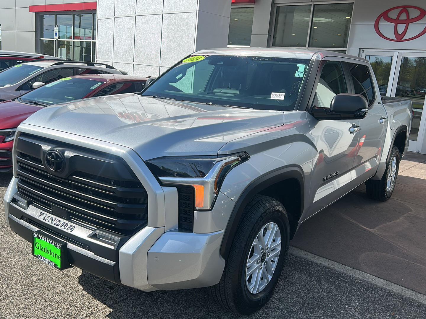 Celestial Silver Metallic 2024 Toyota Tundra SR5 CrewMax Cab 4WD Pickup Truck Four-Wheel Drive Automatic