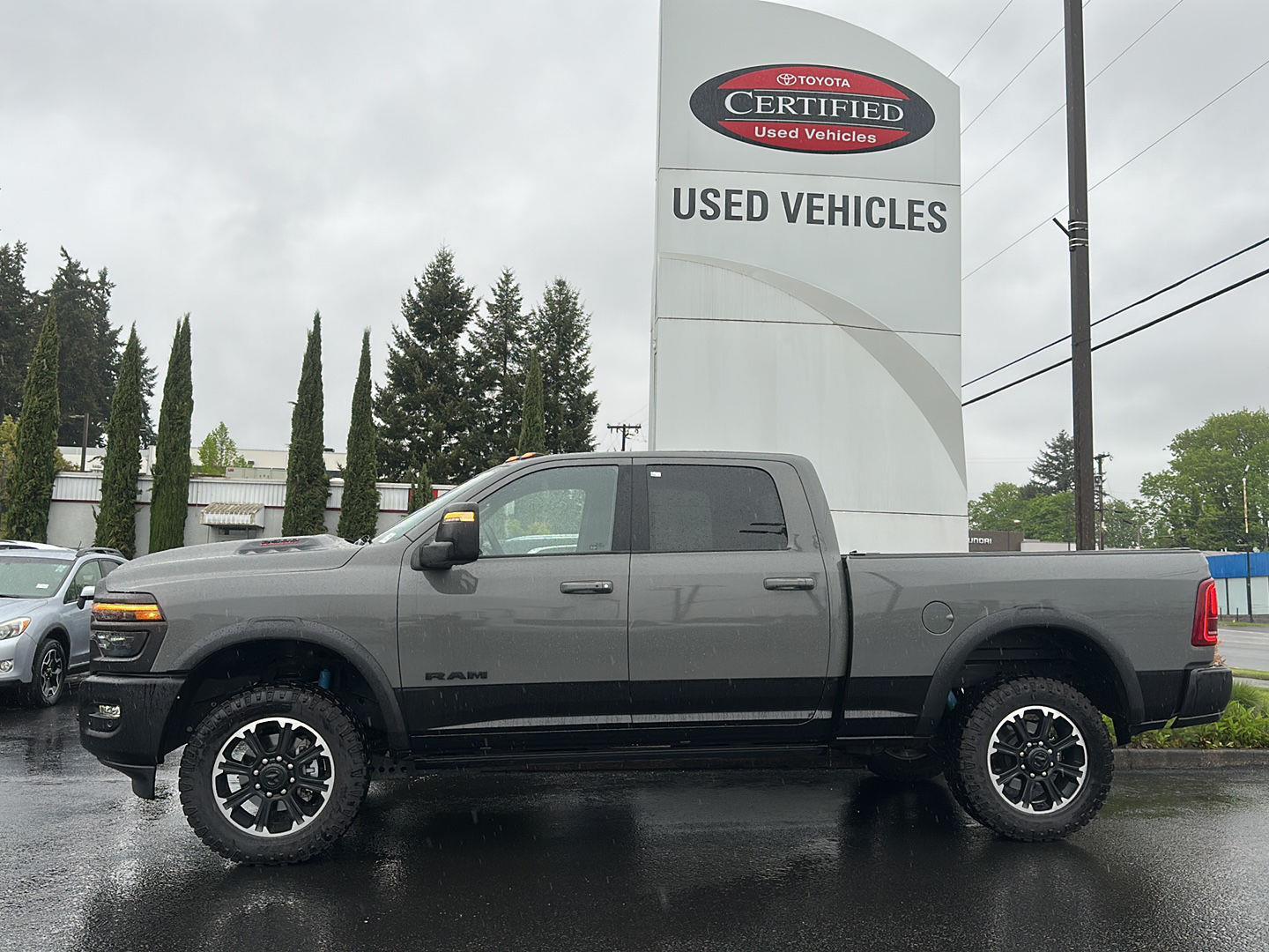 Ceramic Gray Clearcoat 2025 RAM 2500 Rebel Crew Cab 4WD Pickup Truck Four-Wheel Drive 8-Speed Automatic