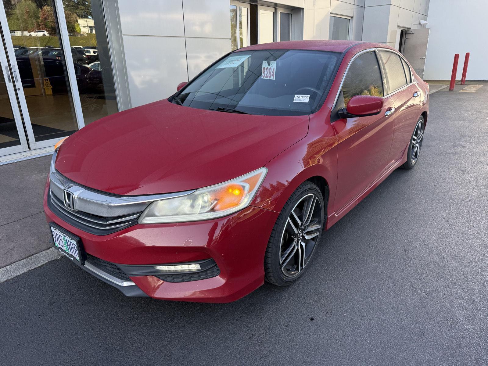 Basque Red Pearl II 2017 Honda Accord Sport FWD Sedan Front-Wheel Drive Continuously Variable Transmission