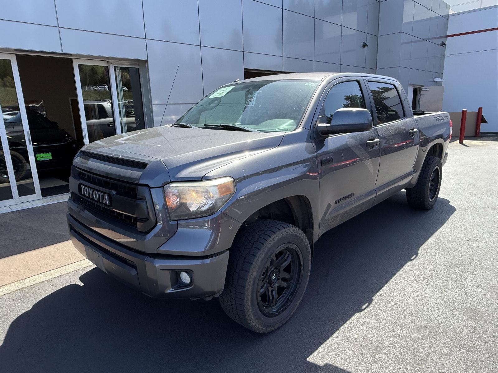 Magnetic Gray Metallic 2016 Toyota Tundra TRD Pro CrewMax 5.7L 4WD Pickup Truck Four-Wheel Drive Automatic