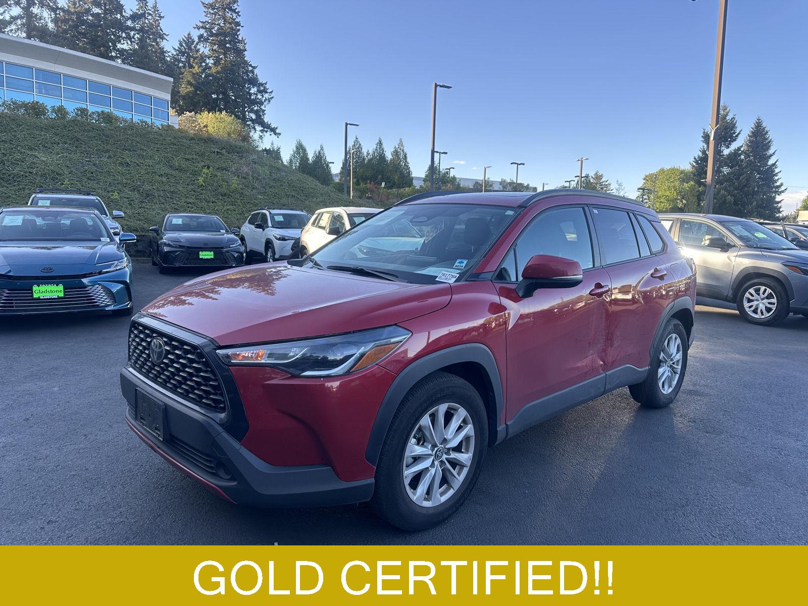 Barcelona Red Metallic 2024 Toyota Corolla Cross LE AWD SUV / Crossover All-Wheel Drive Continuously Variable Transmission