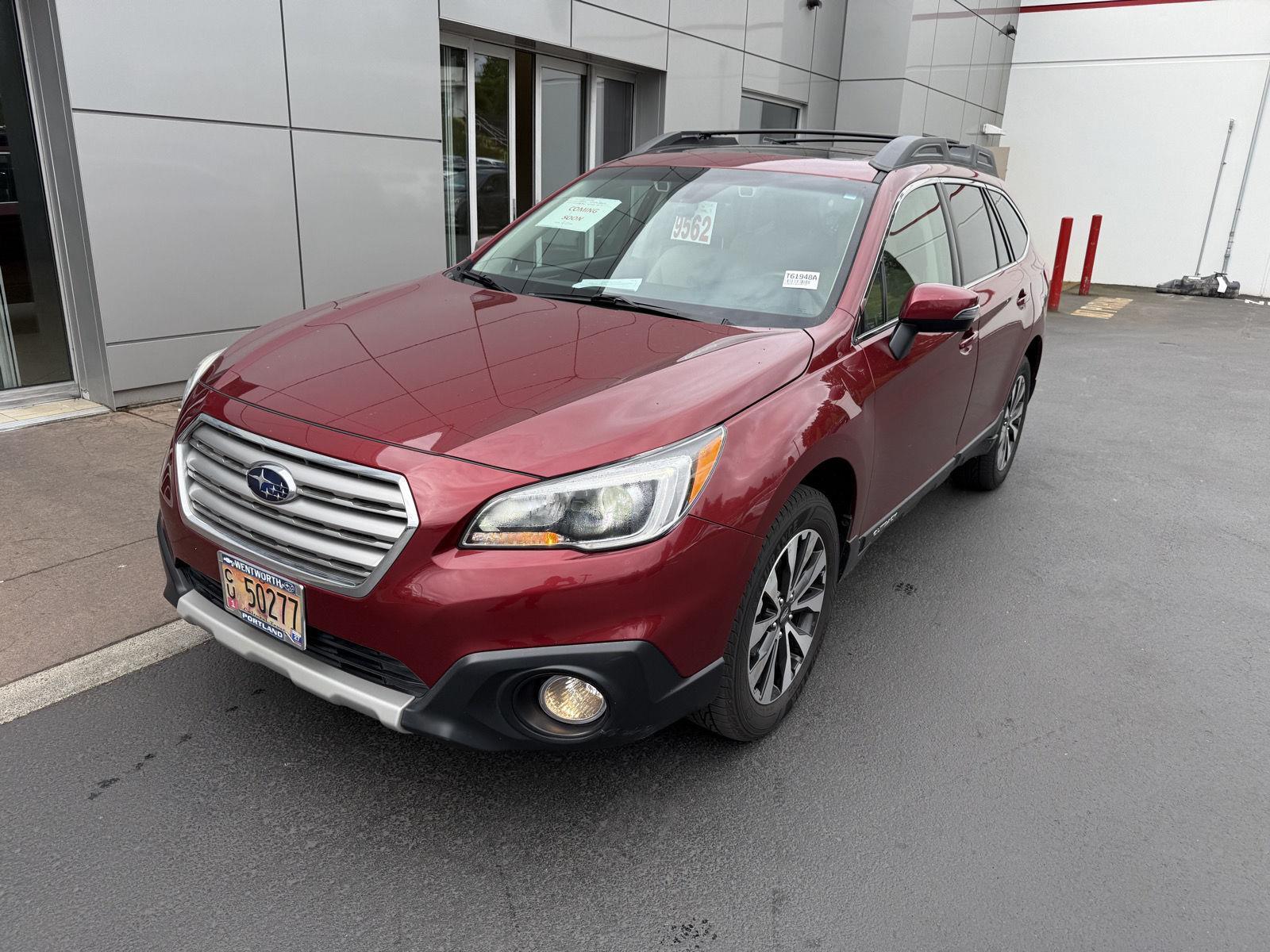 Venetian Red Pearl 2017 Subaru Outback 2.5i Limited AWD Wagon All-Wheel Drive Continuously Variable Transmission