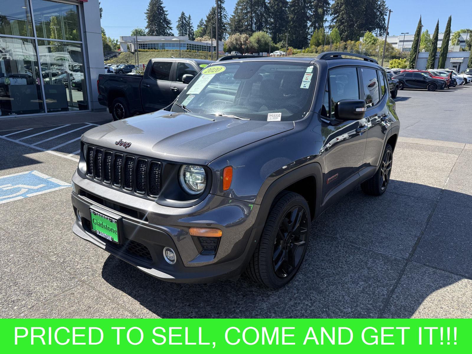 Gray (Granite Crystal Metallic Clearcoat) 2020 Jeep Renegade Orange Edition 4WD SUV / Crossover Four-Wheel Drive 9-Speed Automatic