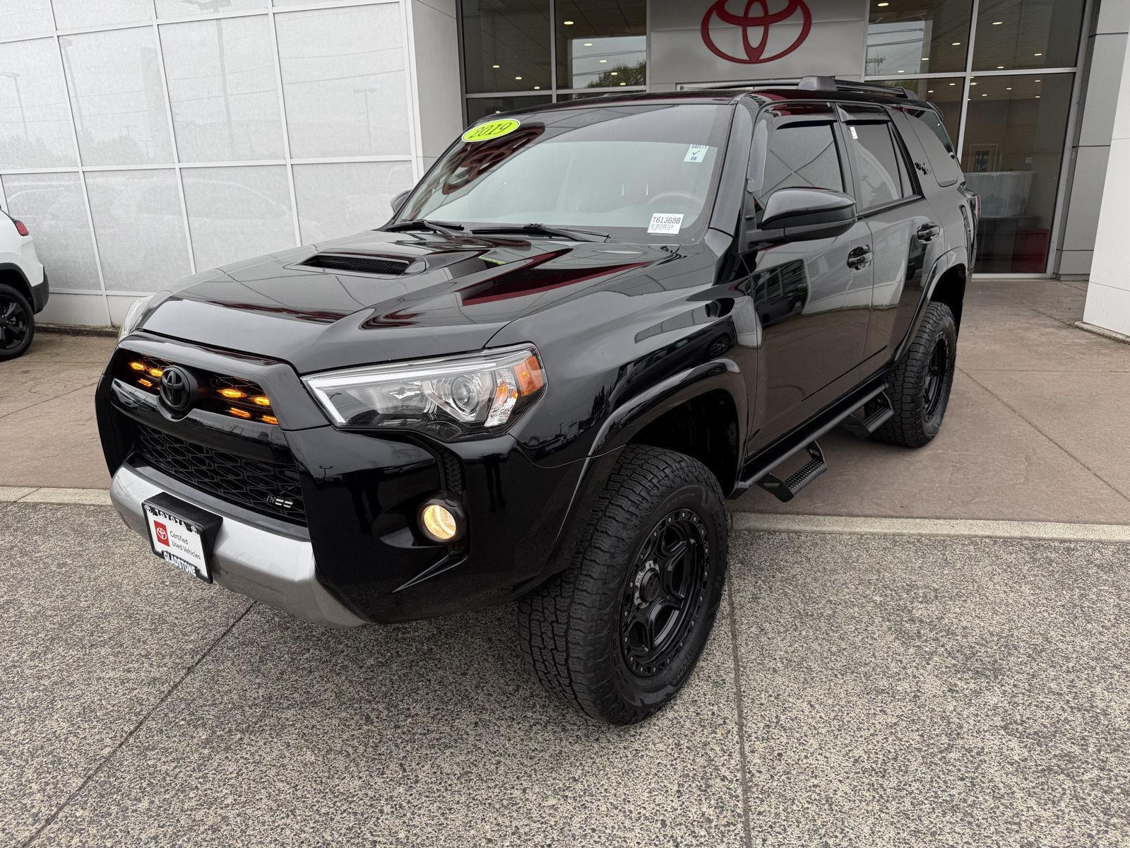 Midnight Black Metallic 2019 Toyota 4Runner TRD Off-Road 4WD SUV / Crossover Four-Wheel Drive Automatic