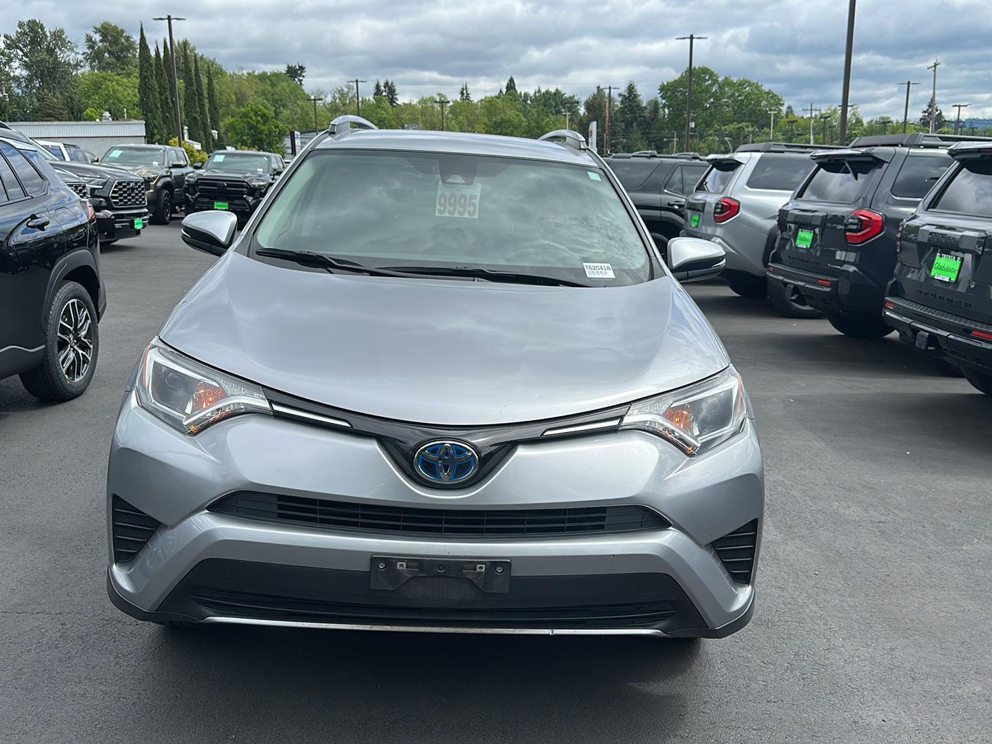 Silver Sky Metallic 2018 Toyota RAV4 Hybrid LE AWD SUV / Crossover All-Wheel Drive Continuously Variable Transmission