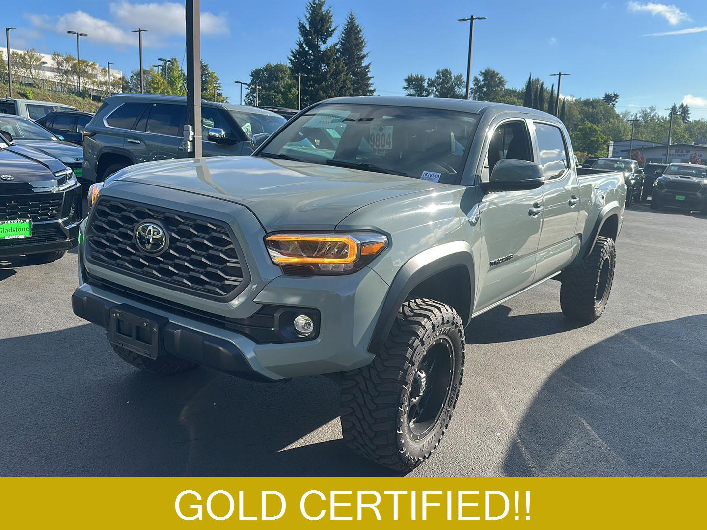 Lunar Rock 2022 Toyota Tacoma TRD Off Road Double Cab LB 4WD Pickup Truck Four-Wheel Drive Automatic