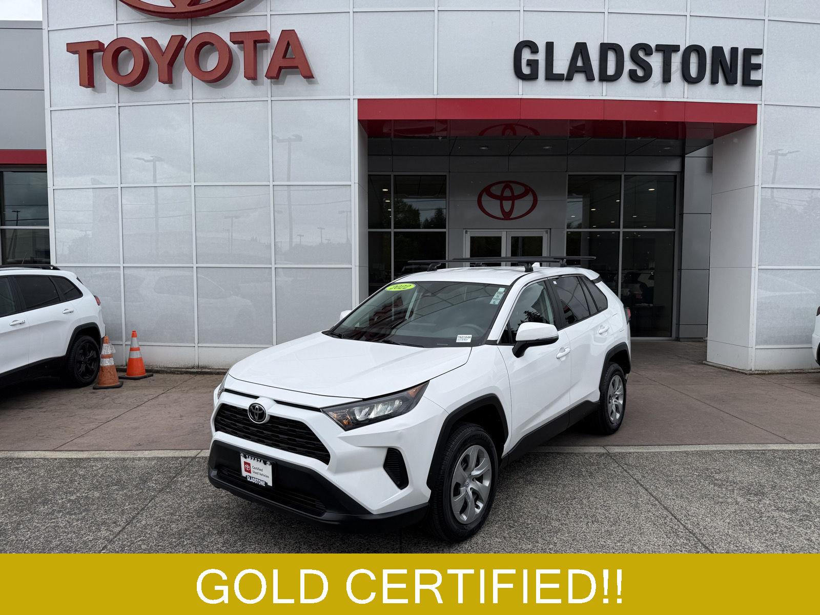 White 2022 Toyota RAV4 LE AWD SUV / Crossover All-Wheel Drive Automatic