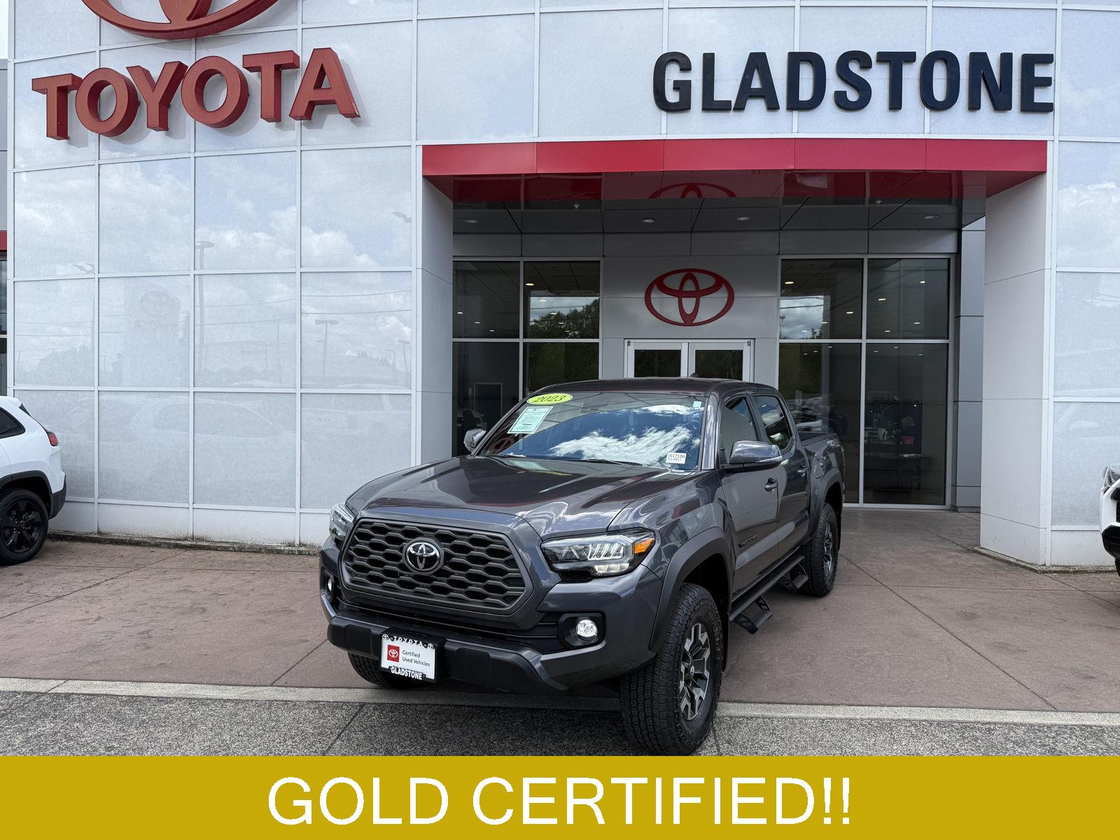 Magnetic Gray Metallic 2023 Toyota Tacoma TRD Sport Double Cab 4WD Pickup Truck Four-Wheel Drive Automatic