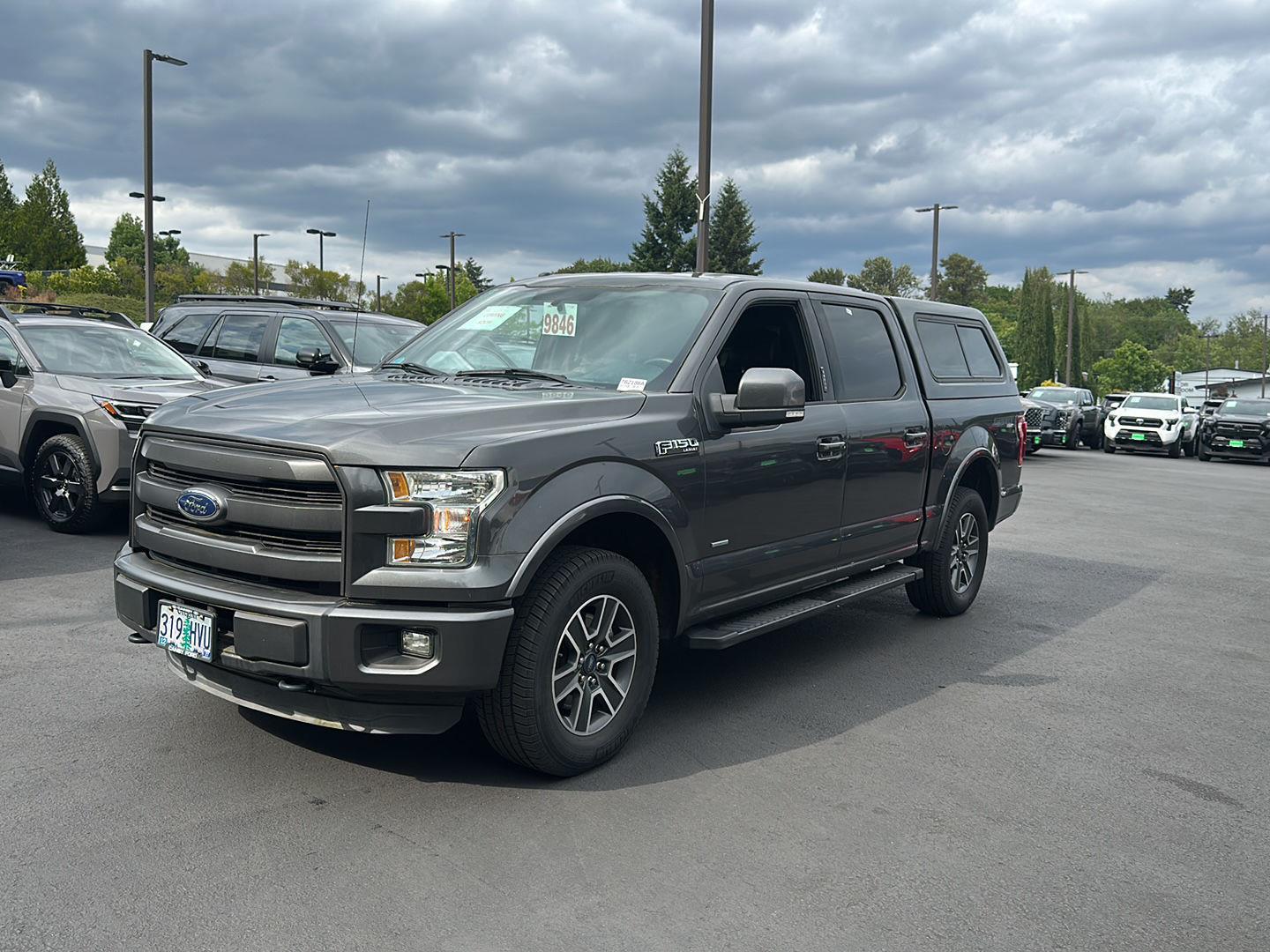 Gray (Magnetic Metallic) 2015 Ford F-150 Lariat SuperCrew 4WD Pickup Truck Four-Wheel Drive 6-Speed Automatic