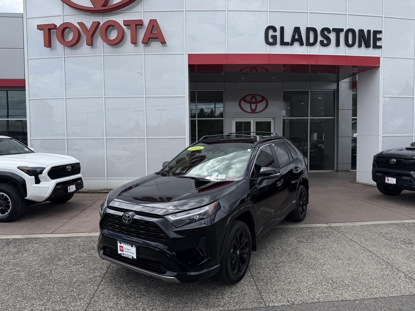 Midnight Black Metallic 2025 Toyota RAV4 Hybrid SUV / Crossover All-Wheel Drive Continuously Variable Transmission