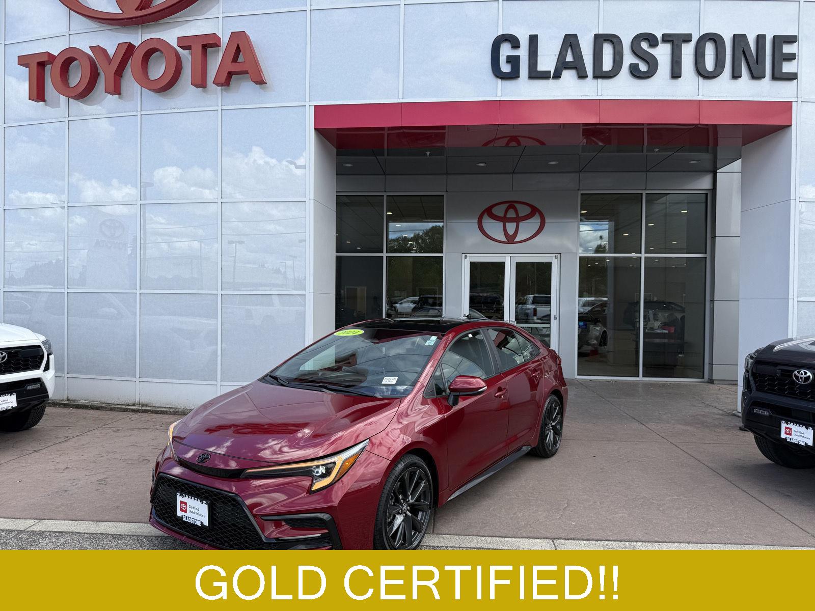Red (Ruby Flare Pearl/Midnight Black Metallic) 2024 Toyota Corolla Sedan Front-Wheel Drive Continuously Variable Transmission